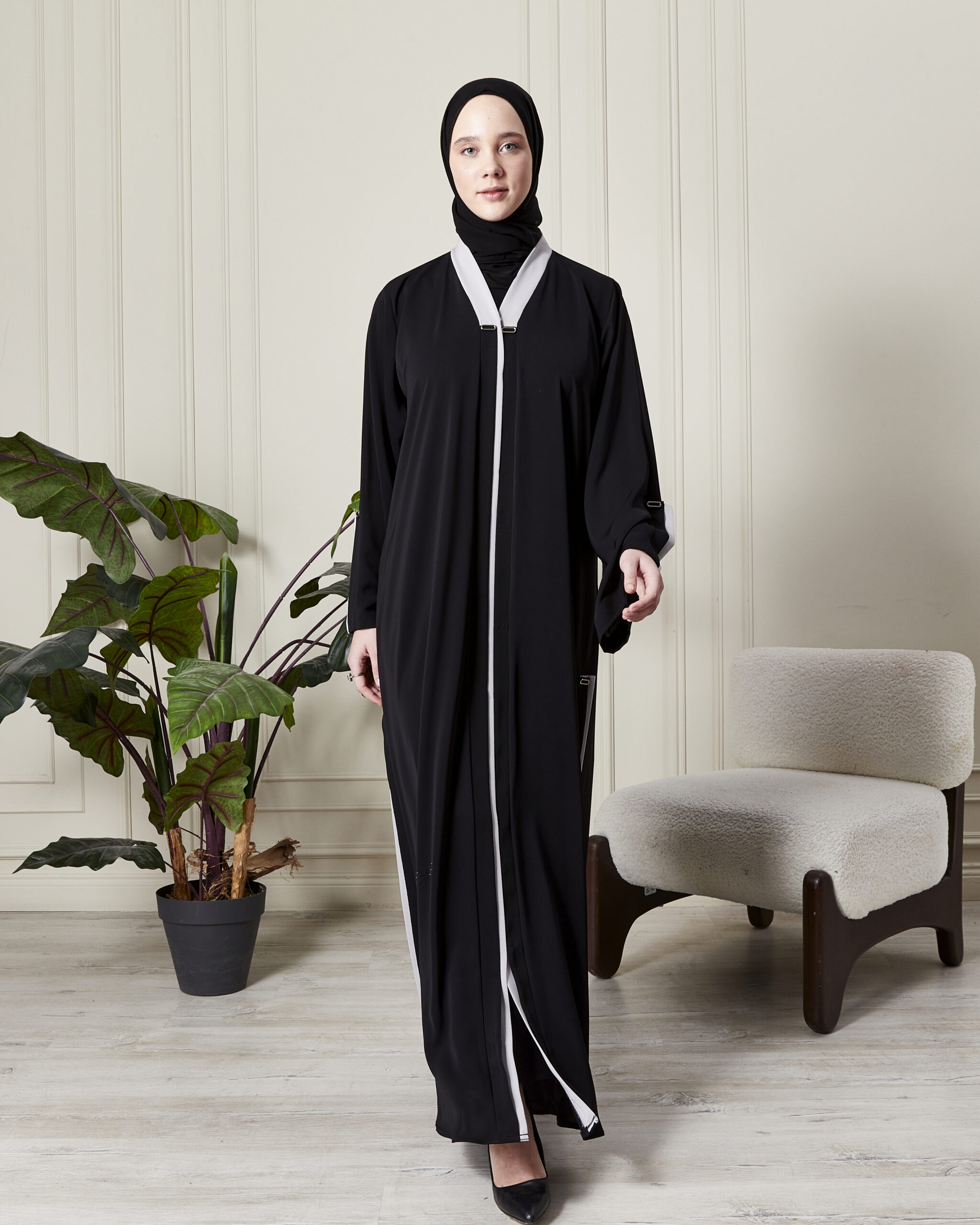 _RCL9761 Leyali Dubai Sport-Luxe Ferace Bianca - Görsel 1