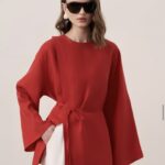 Azela Belted Linen Blouse
