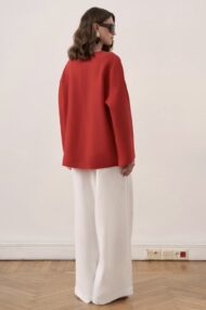 Azela Belted Linen Blouse - Görsel 4